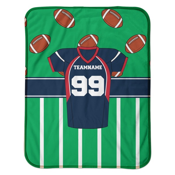 Football Jersey Baby Sherpa Blanket - Flat