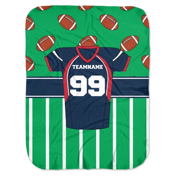 Custom Football Jersey Baby Swaddling Blanket (Personalized)