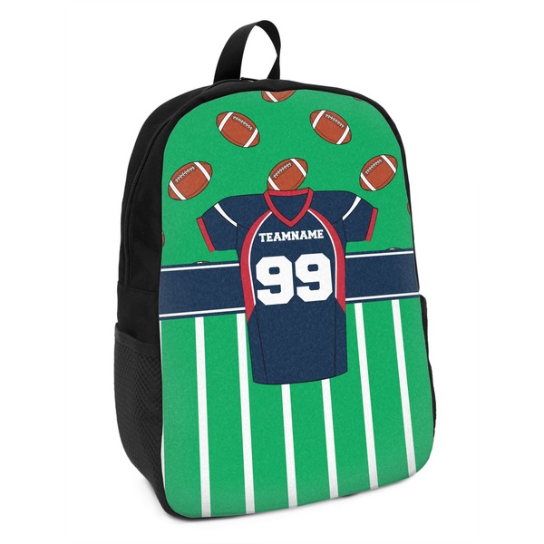 Custom Football Jersey Kids Backpack (Personalized)