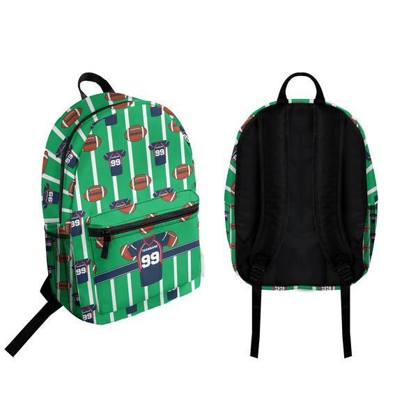 Football Jersey Backpack front and back - Apvl