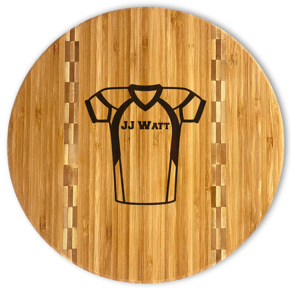 Custom Football Jersey Bamboo Cutting Board (Personalized)