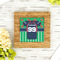 Football Jersey Bamboo Trivet with 6" Tile - LIFESTYLE