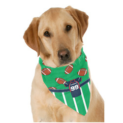 Football Jersey Dog Bandana Scarf w/ Name and Number