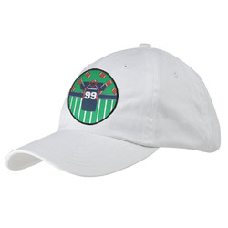 Football Jersey Baseball Cap - White (Personalized)