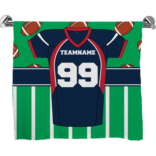 Custom Football Jersey Bath Towel (Personalized)
