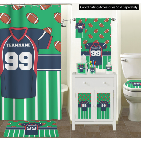 Football Jersey Bathroom Scene