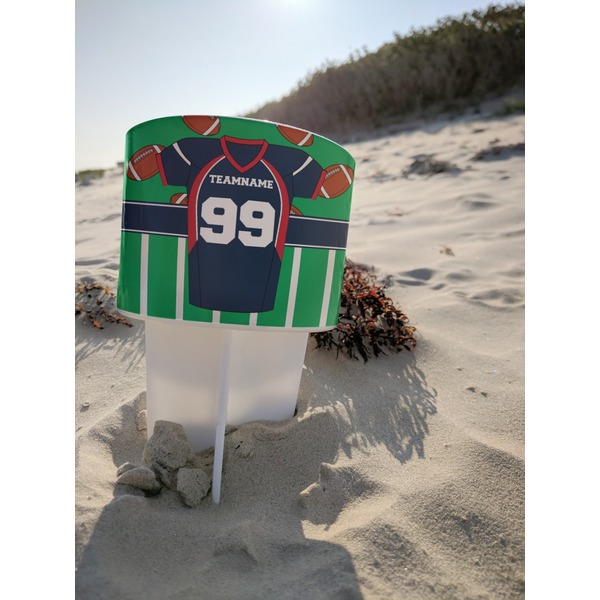Football Jersey Beach Spiker white on beach with sand