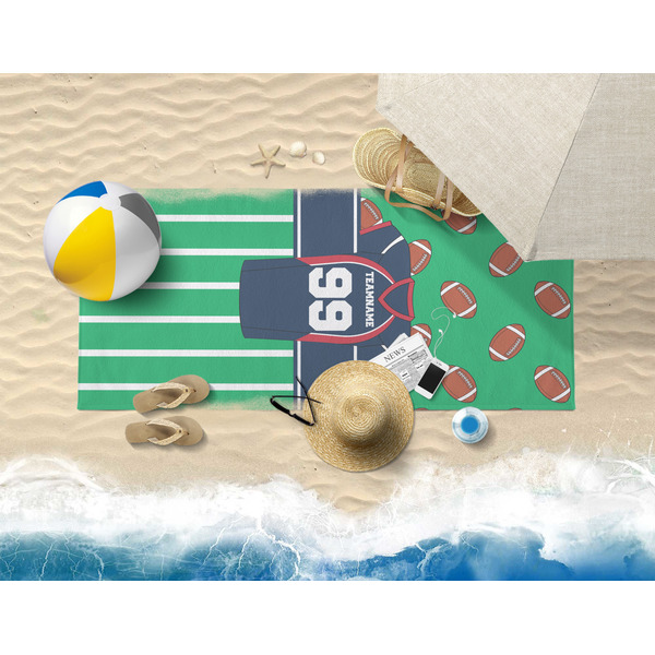 Football Jersey Beach Towel Lifestyle