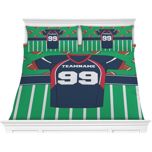 Custom Football Jersey Comforter Set - King (Personalized)