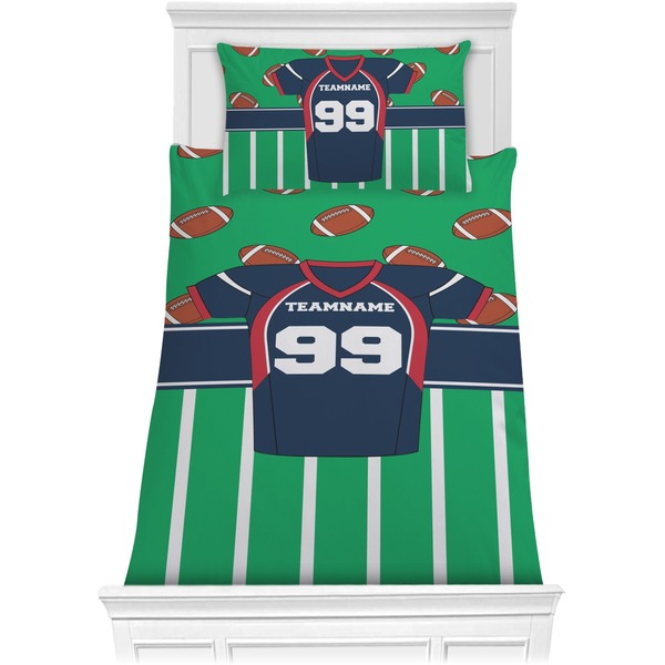 Custom Football Jersey Comforter Set - Twin (Personalized)