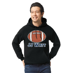 Football Jersey Hoodie - Black (Personalized)