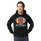 Football Jersey Hoodie - Black - Small (Personalized)