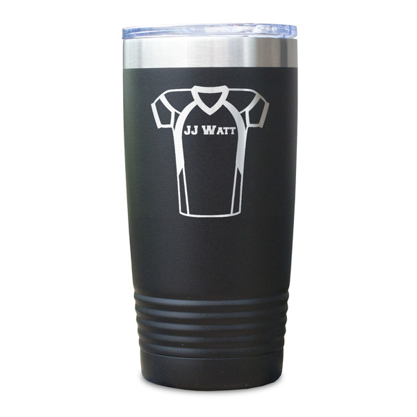 Football Jersey Black Polar Camel Tumbler - 20oz - Single Sided - Approval