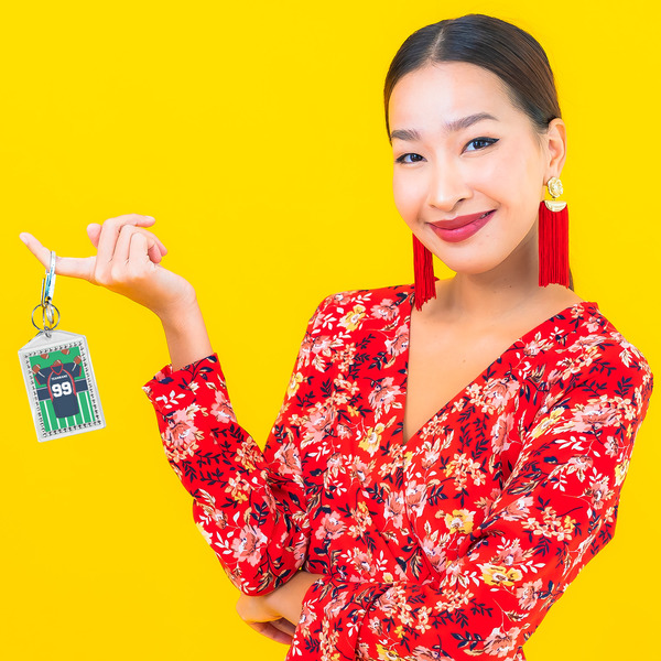 Football Jersey Bling Keychain - LIFESTYLE