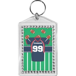Football Jersey Bling Keychain (Personalized)