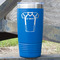 Football Jersey 20 oz Stainless Steel Tumbler - Royal Blue - Single Sided (Personalized)