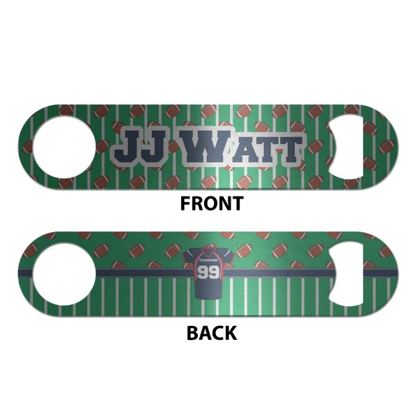Football Jersey Bottle Opener - Front & Back