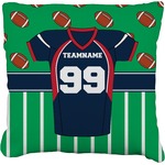 Football Jersey Faux-Linen Throw Pillow 20" (Personalized)