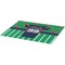 Football Jersey Burlap Placemat (Angle View)