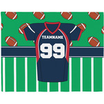 Football Jersey Woven Fabric Placemat - Twill w/ Name and Number