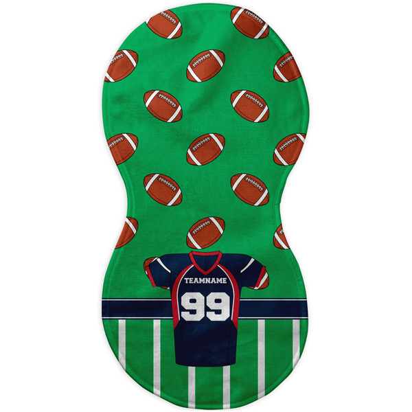 Football Jersey Burp Peanut Shaped Flat