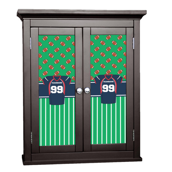 Custom Football Jersey Cabinet Decal - Custom Size (Personalized)