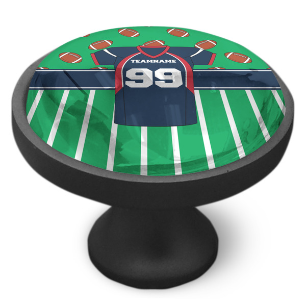 Football Jersey Cabinet Knob - Black - Side