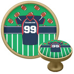 Football Jersey Cabinet Knob - Gold (Personalized)