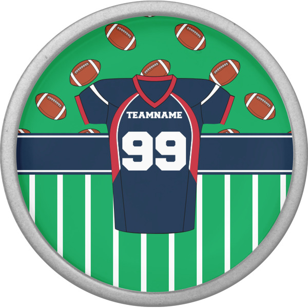 Football Jersey Cabinet Knob - Nickel - Front