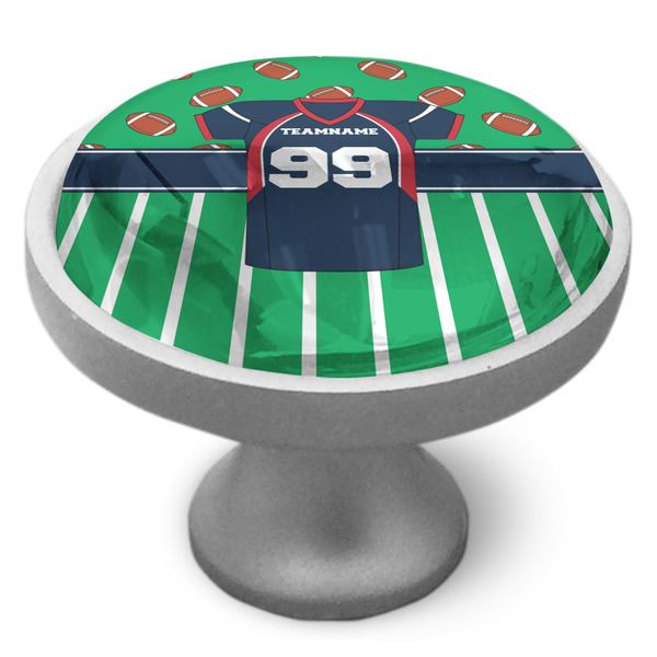 Football Jersey Cabinet Knob - Nickel - Side