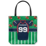 Football Jersey Canvas Tote Bag - Large - 18"x18" (Personalized)
