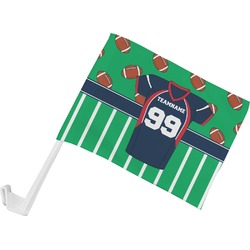 Football Jersey Car Flag - Small w/ Name and Number