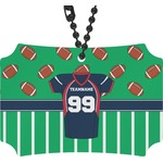 Football Jersey Rear View Mirror Ornament (Personalized)