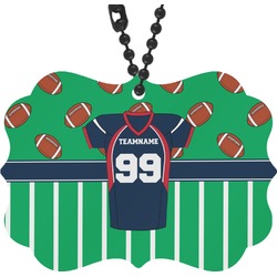 Football Jersey Rear View Mirror Charm (Personalized)
