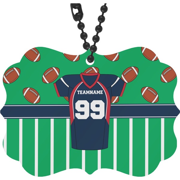 Custom Football Jersey Rear View Mirror Decor (Personalized)