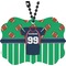 Football Jersey Car Ornament (Front)
