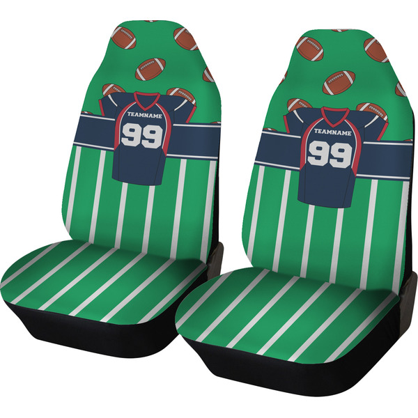 Custom Football Jersey Car Seat Covers (Set of Two) (Personalized)