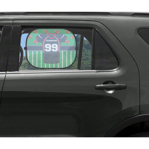 Football Jersey Car Sun Shade Black - In Car Window