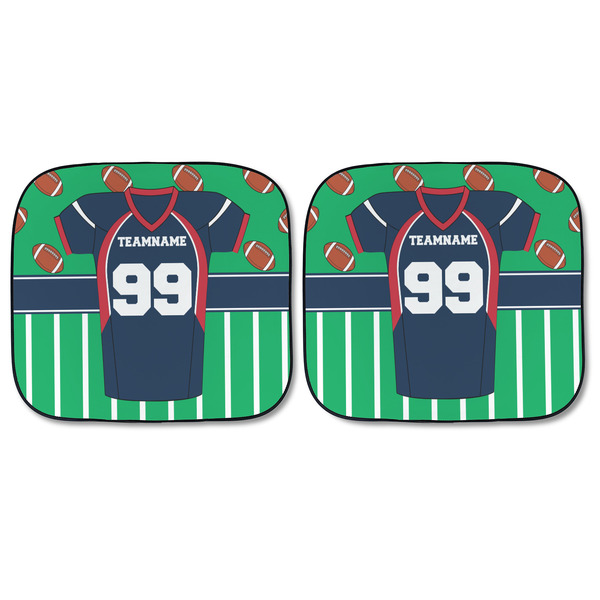Football Jersey Car Sun Shades - FRONT