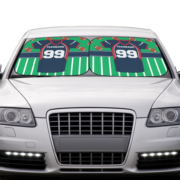 Football Jersey Car Sun Shades - IN CONTEXT