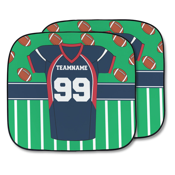 Custom Football Jersey Car Sun Shade - Two Piece (Personalized)