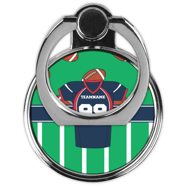 Football Jersey Cell Phone Ring Stand & Holder - Front (Collapsed)