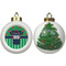Football Jersey Ceramic Christmas Ornament - X-Mas Tree (APPROVAL)