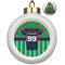 Football Jersey Ceramic Christmas Ornament - Xmas Tree (Front View)