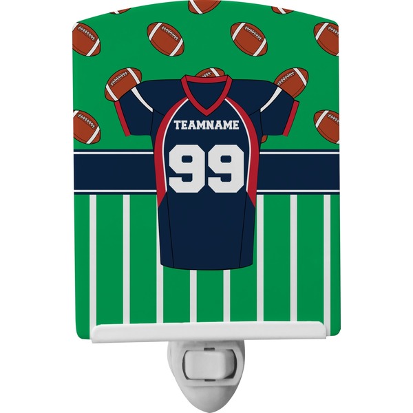 Custom Football Jersey Ceramic Night Light (Personalized)