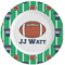 Football Jersey Ceramic Dinner Plates (Set of 4) (Personalized)