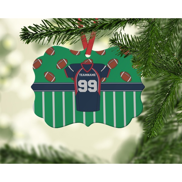 Football Jersey Christmas Ornament (On Tree)