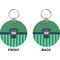 Football Jersey Circle Keychain (Front + Back)