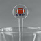 Football Jersey 5.5" Round Plastic Stir Sticks - Clear (Personalized)