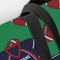 Football Jersey Closeup of Tote w/Black Handles